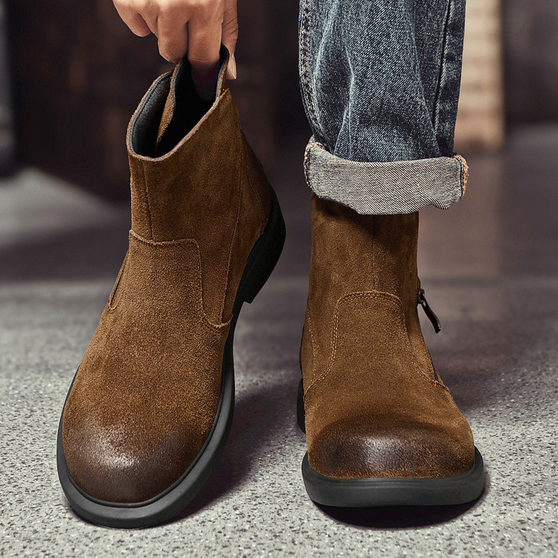 Vintage Cow Suede Mens Chelsea - Vintage Outdoor Fashion recension och pris