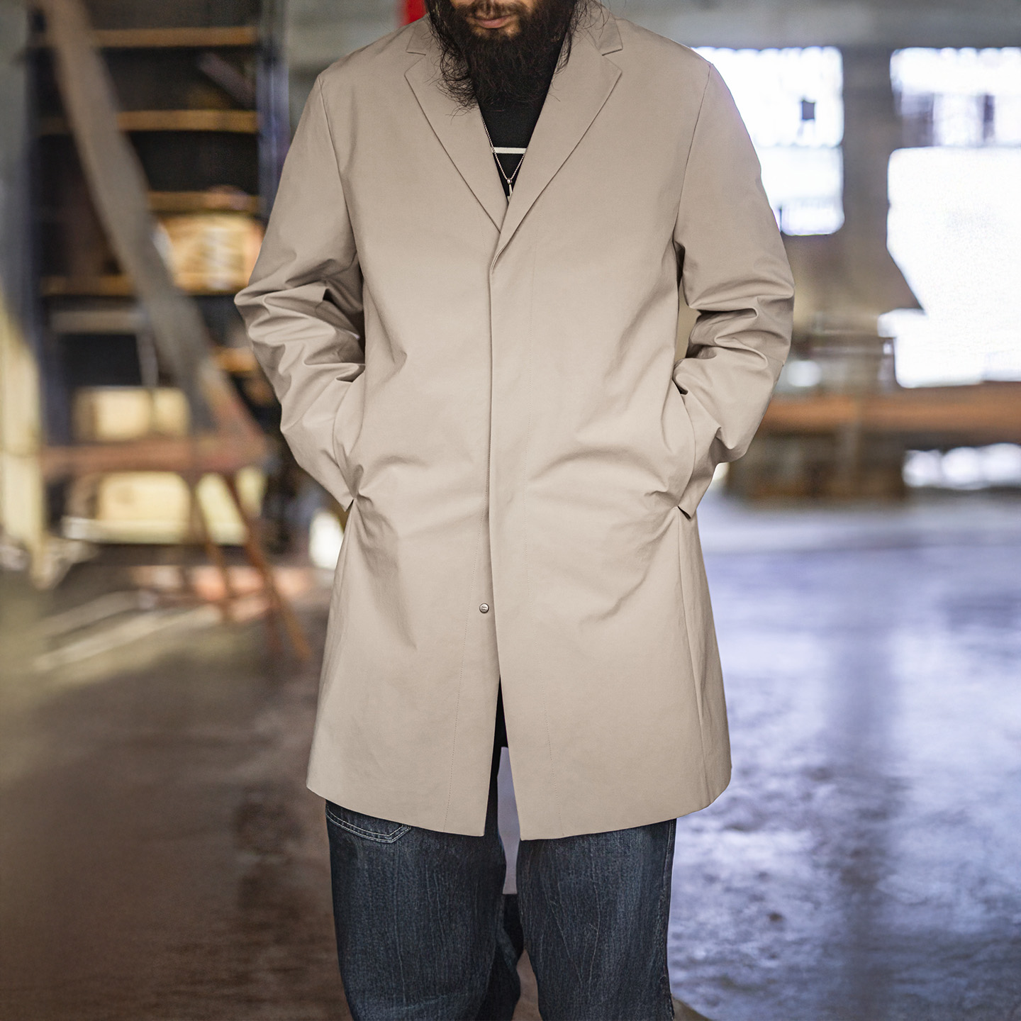 Maden Men’s Trench Coat Britis - Vintage Windbreaker Nylon recension och pris