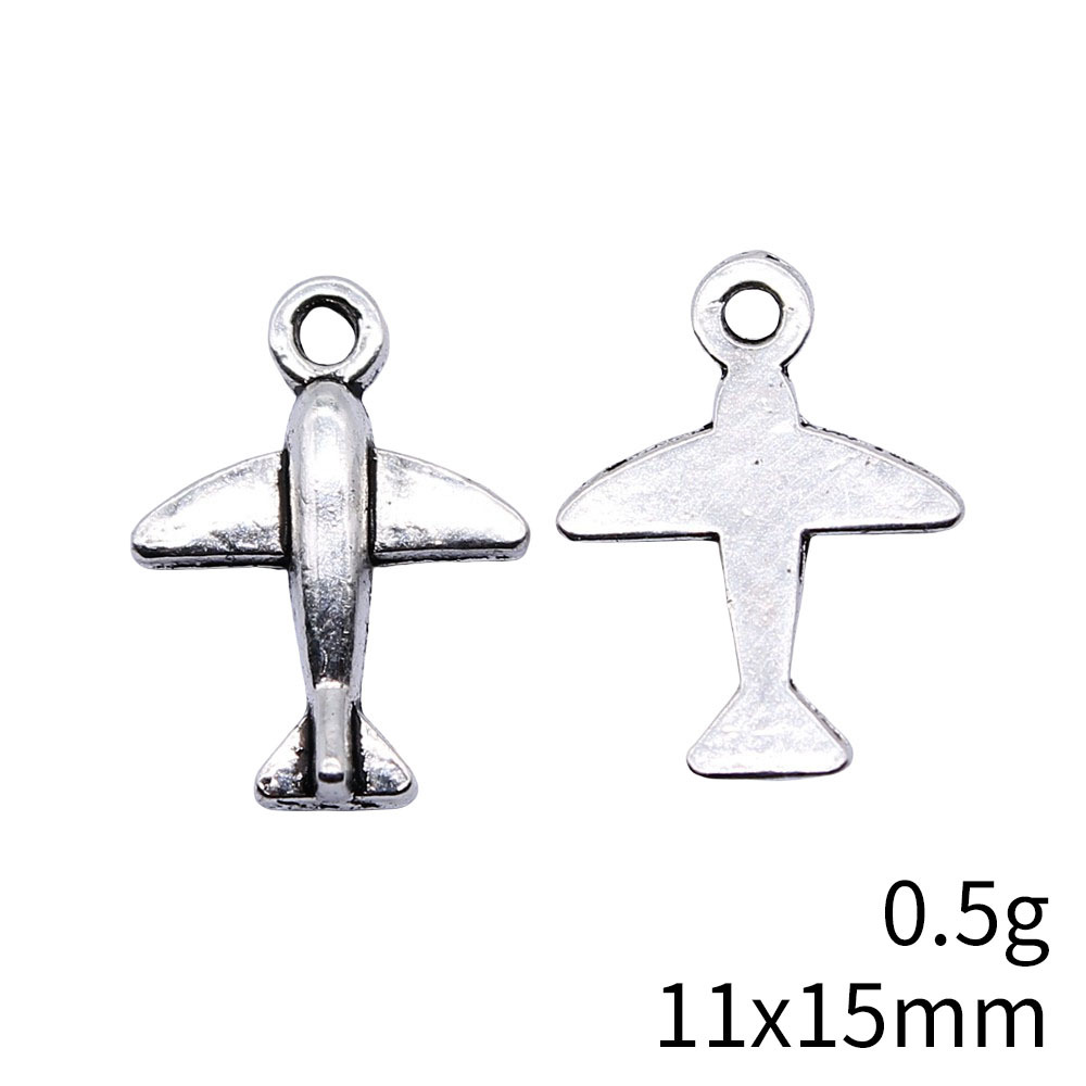 10pcs 11x15mm Antique Silver C - Vintage Fashion Online recension och pris