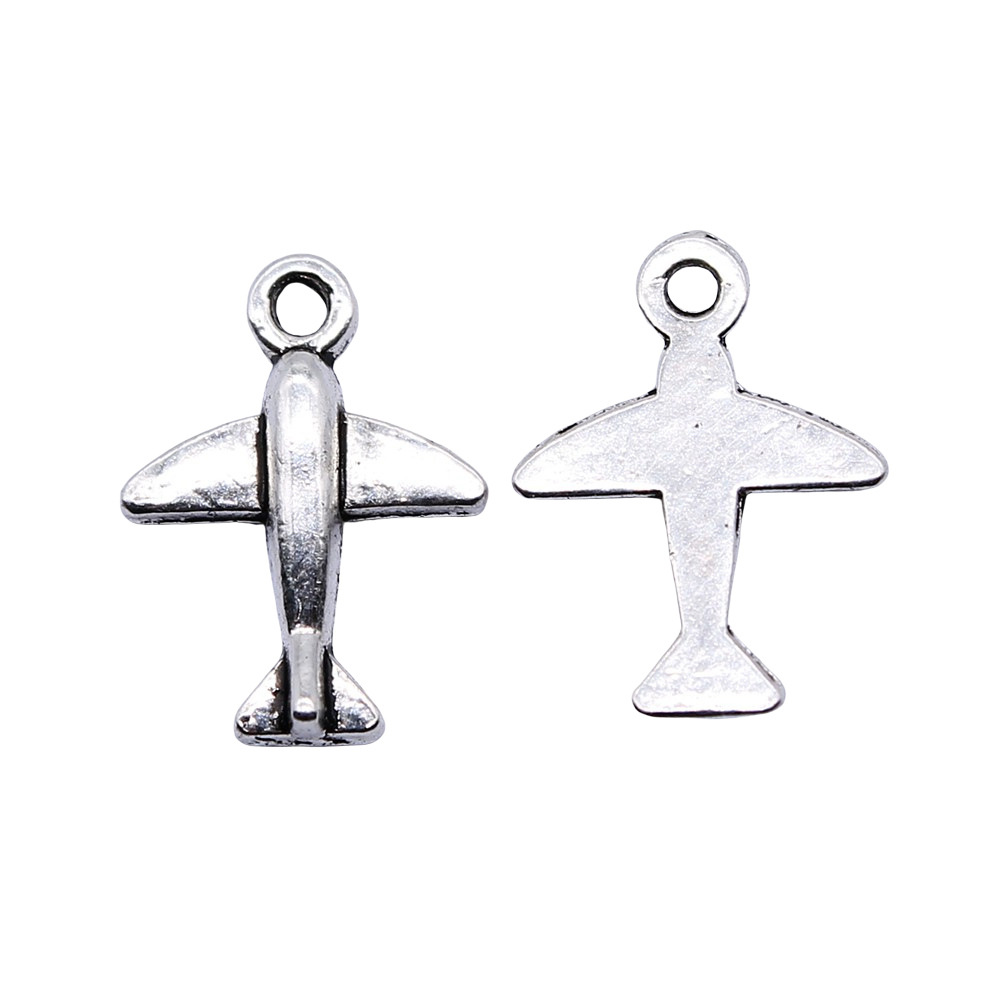 10pcs 11x15mm Antique Silver C - Vintage Fashion Online recension och pris