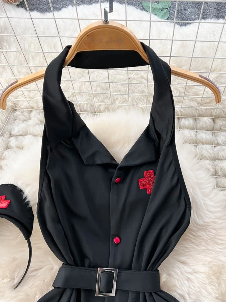Erotic Fashion Sexy Halter Lin - Vintage Fashion Dresses recension och pris
