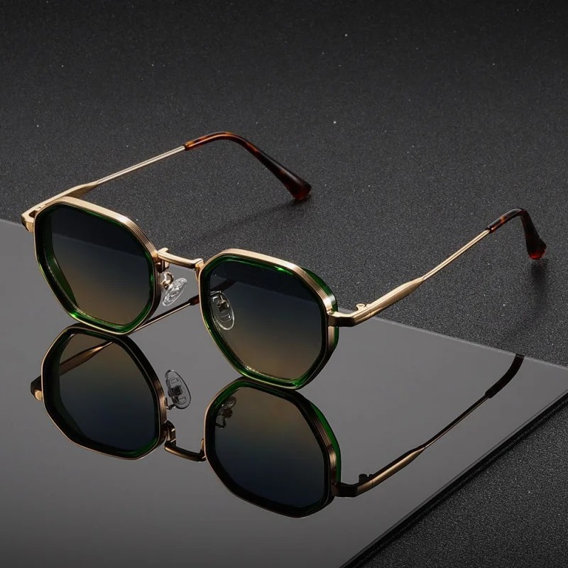 1 Pair Unisex Round Metal Fash - Vintage Fashion Enthusiasts recension och pris