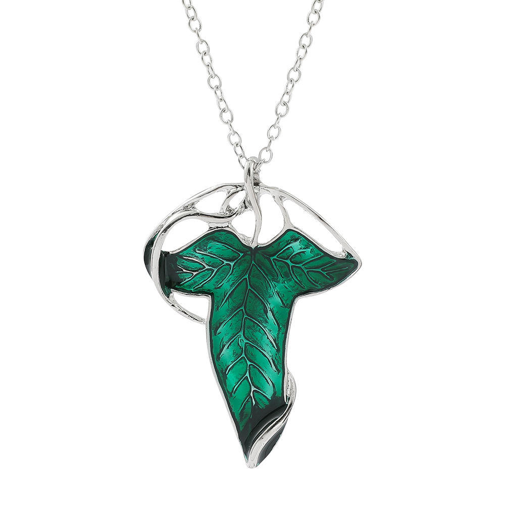 Vintage Green Leaf Pendant Nec - Vintage Fashion Online recension och pris