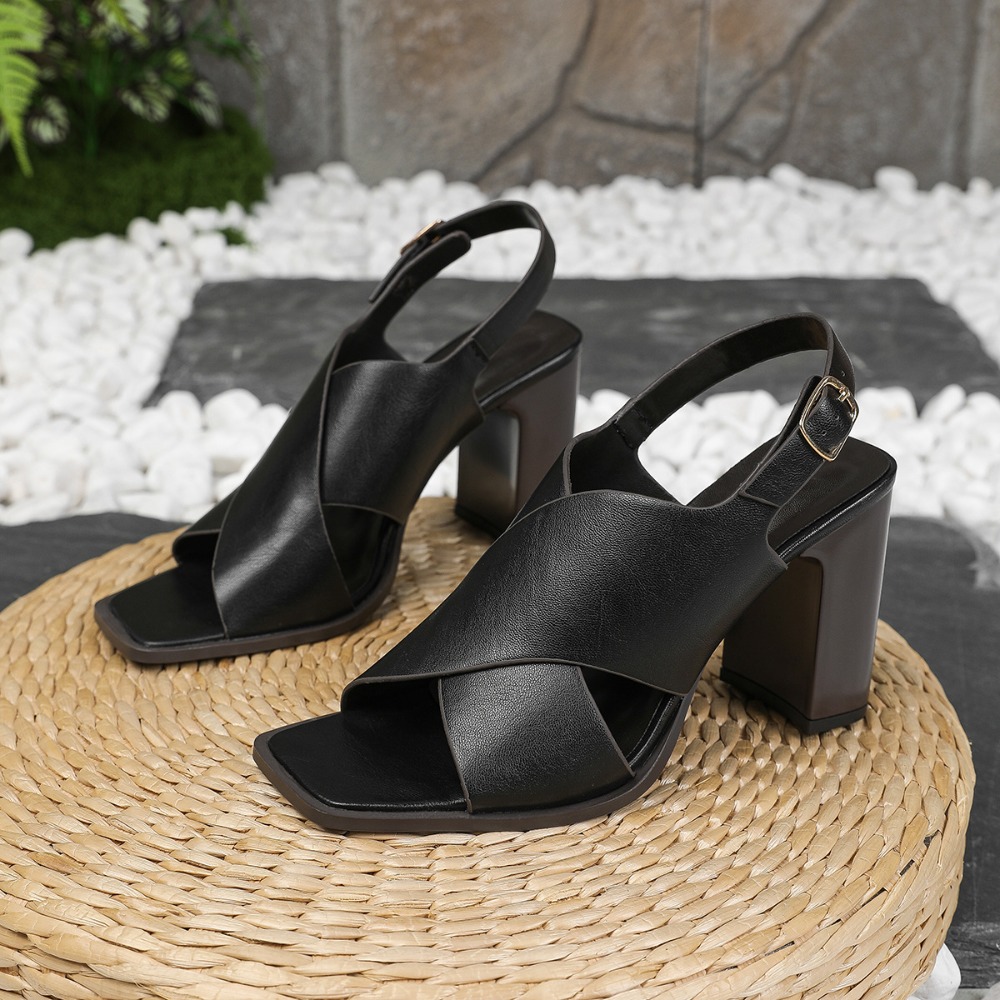 Women Sandals Vintage Square H - Vintage Fashion Dresses recension och pris