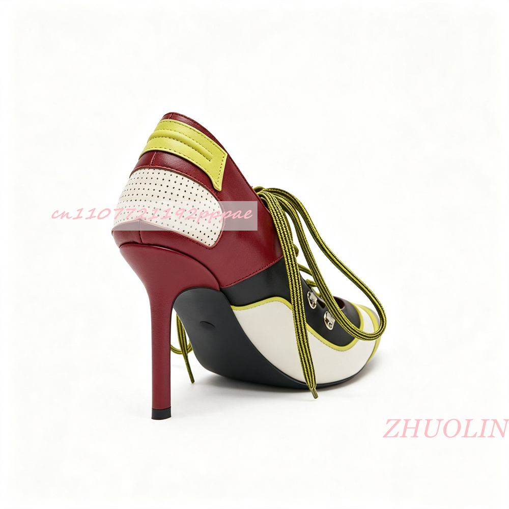 Women Lace Up Pumps Pointed To - Vintage Fashion Online recension och pris